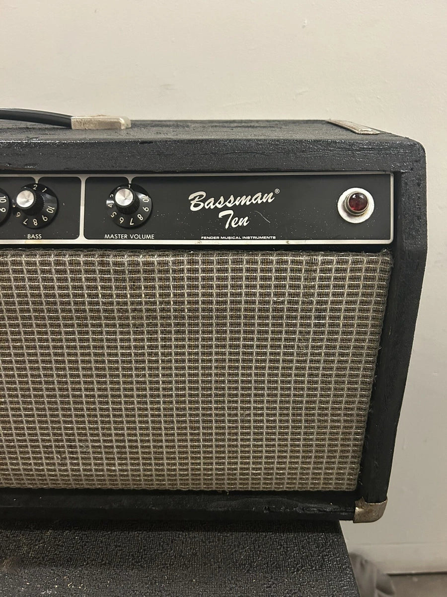 1981 Fender Bassman Ten Blackface Tube Amp Head Vintage Rare