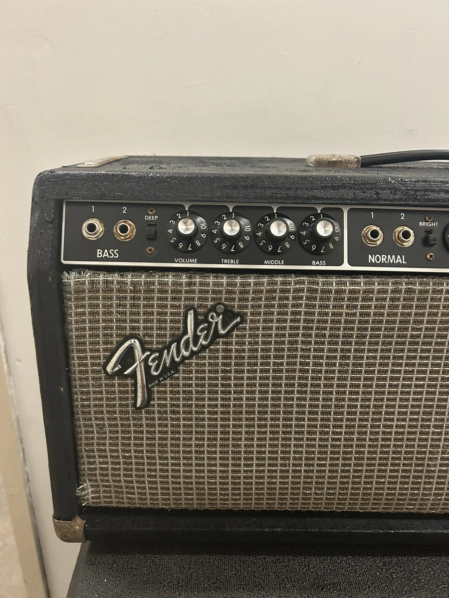 1981 Fender Bassman Ten Blackface Tube Amp Head Vintage Rare