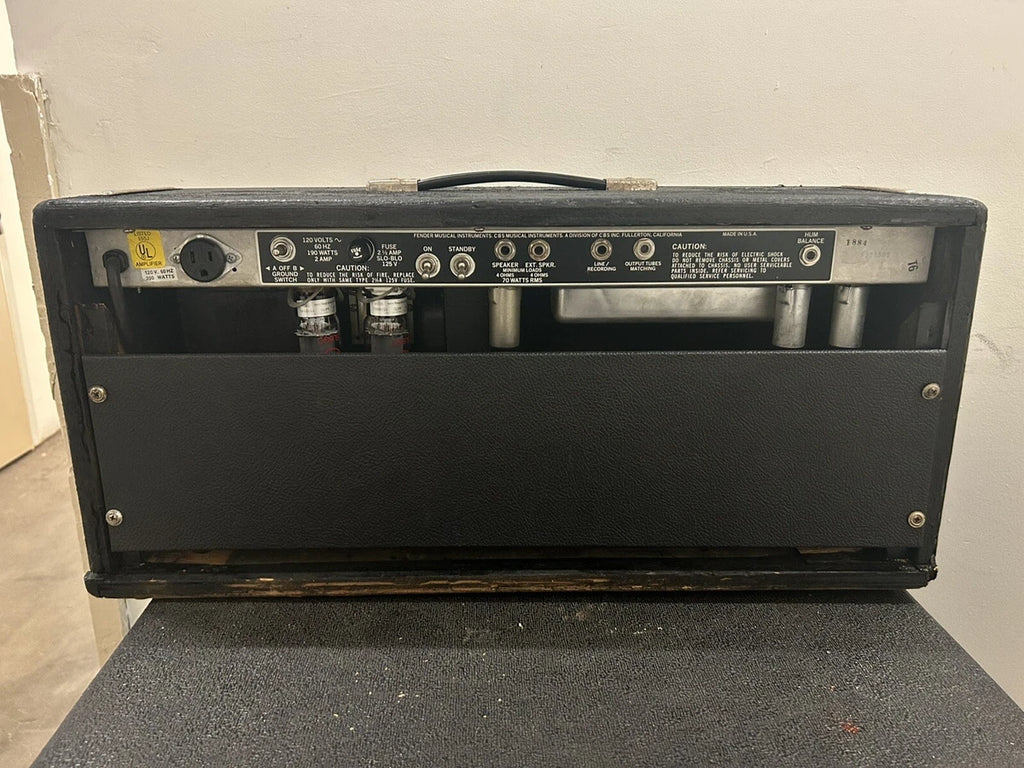 1981 Fender Bassman Ten Blackface Tube Amp Head Vintage Rare