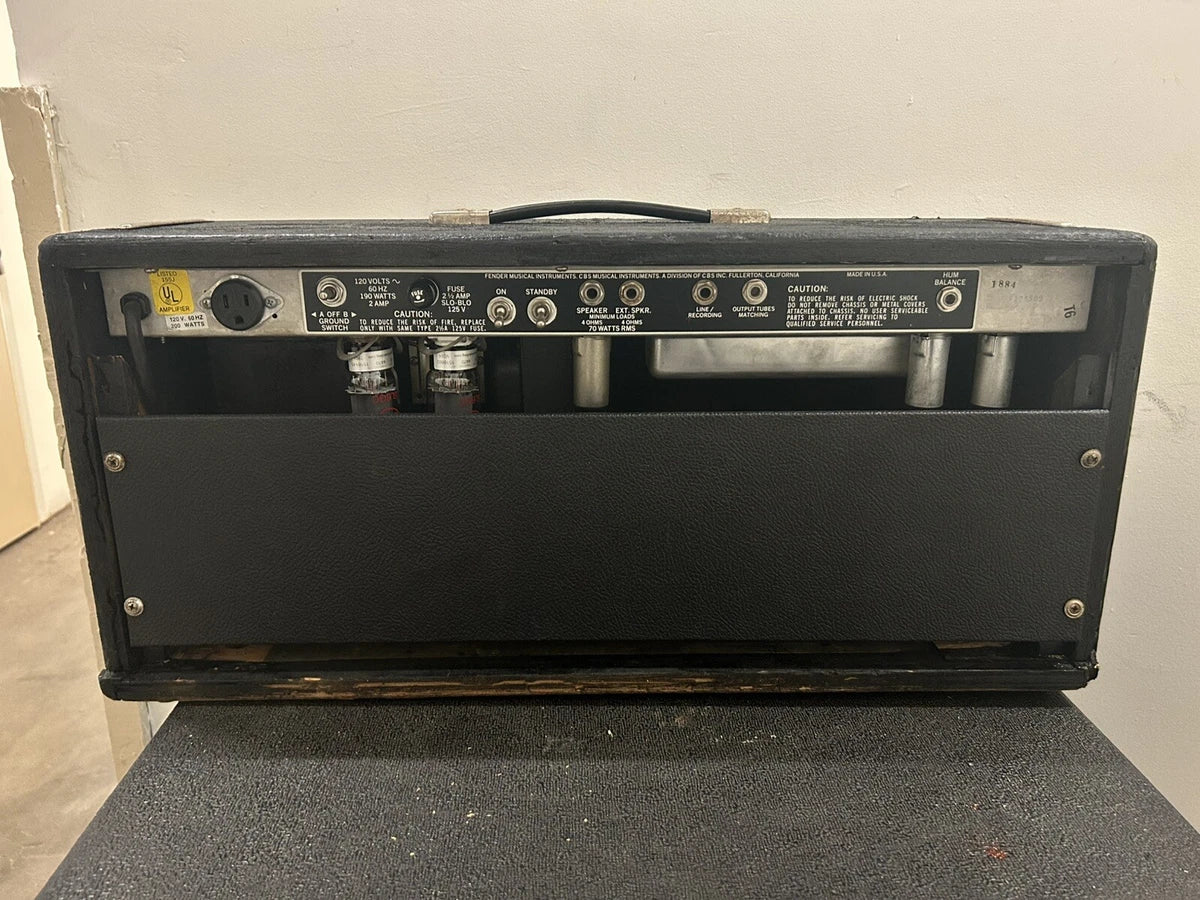 1981 Fender Bassman Ten Blackface Tube Amp Head Vintage Rare