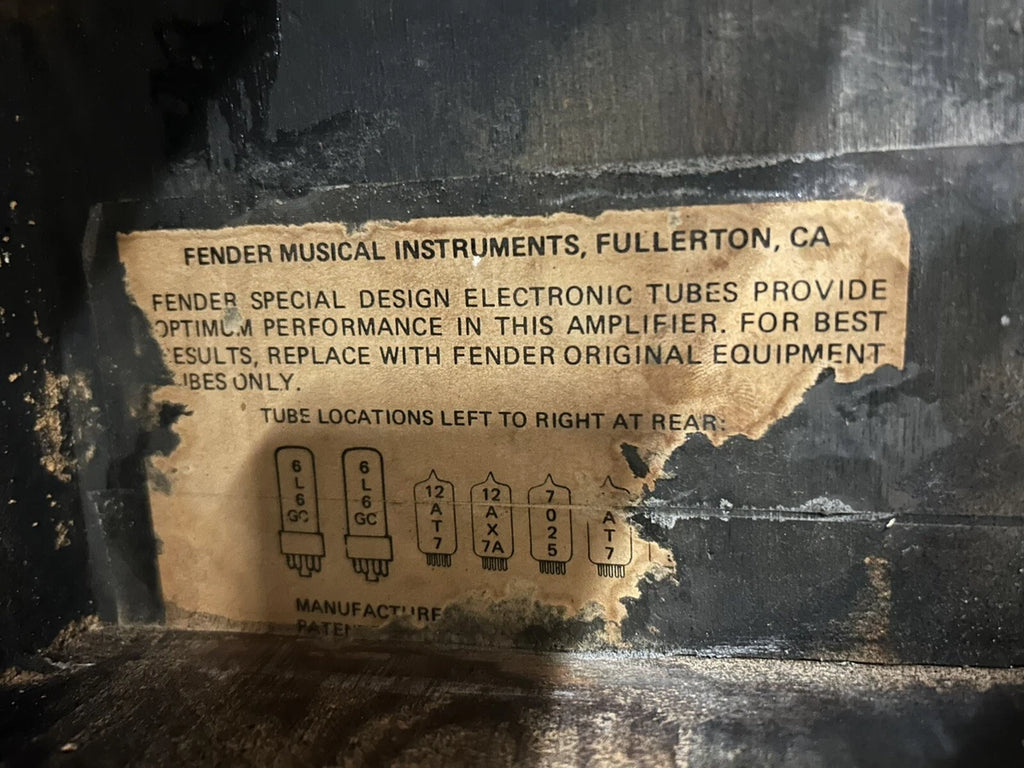 1981 Fender Bassman Ten Blackface Tube Amp Head Vintage Rare