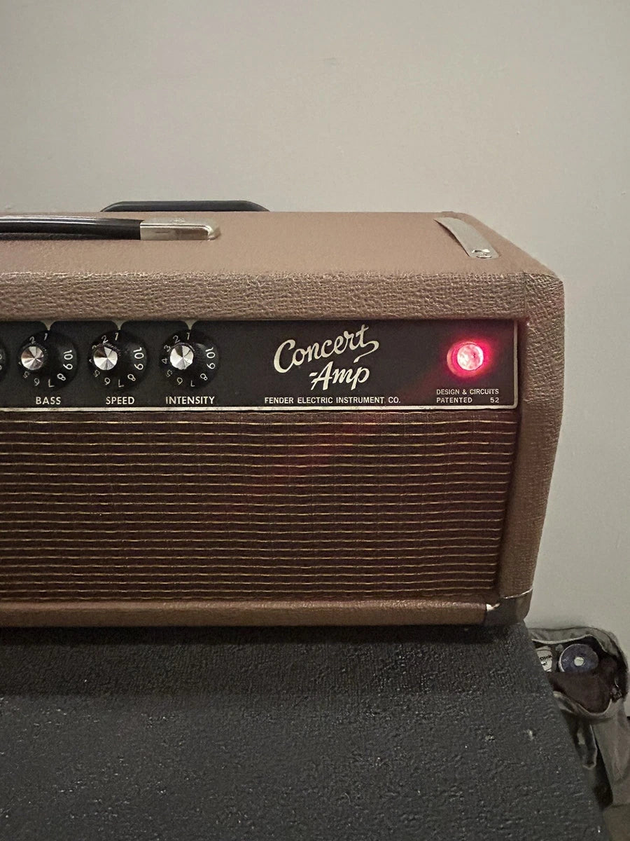 1964 Fender Concert Blackface Tube Amp Head Model AB763 Vintage Rare