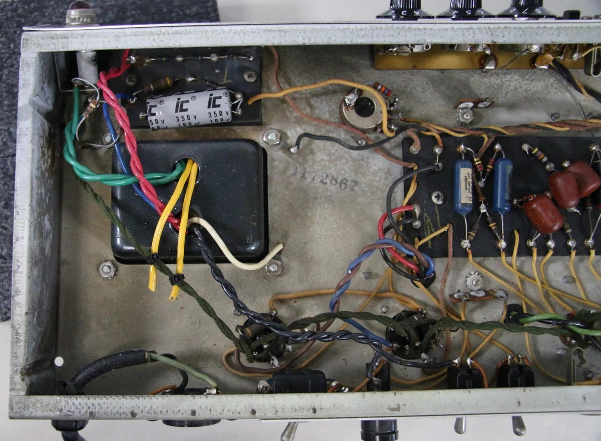 1967 Fender Bassman Black Face Panel Vintage Tube Amp Head AB165 USA